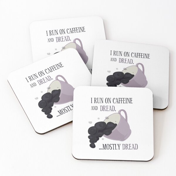 Item preview, I run on caffeine and dread designed and sold by Sydney Watson.