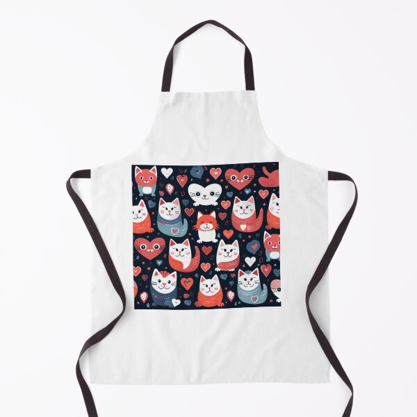Item preview, Meowy valentine beauty pattern designed and sold by SmileshareShop.