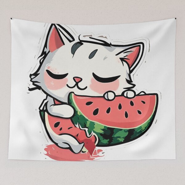 Item preview, Cat loves watermelon designed and sold by Shtex.