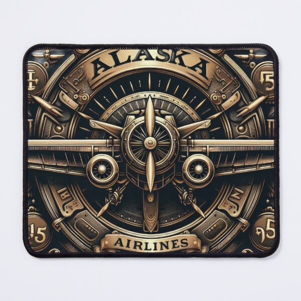 Item preview, Alaska airlines emblem airplane designed and sold by Expressions-Sel.