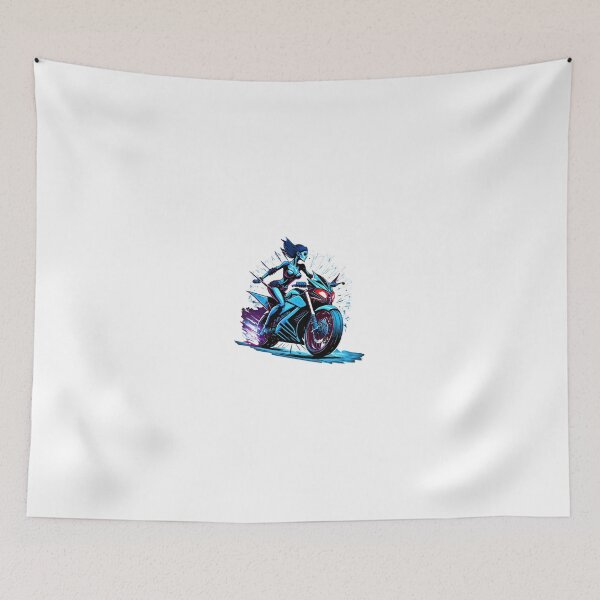 Item preview, Ice Princess on a Motorcycle designed and sold by BADESIGNZZ.