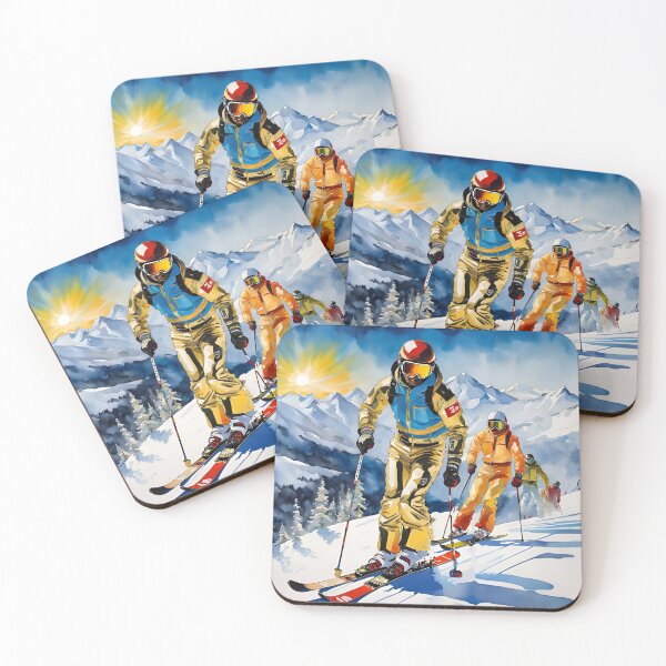 Item preview, Skiers in the Alps designed and sold by Bright-Moonrise.