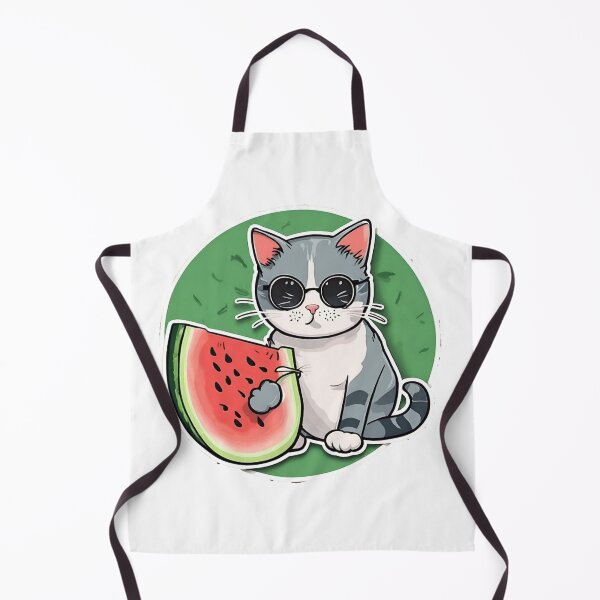 Item preview, Cool cat eating watermelon designed and sold by Shtex.