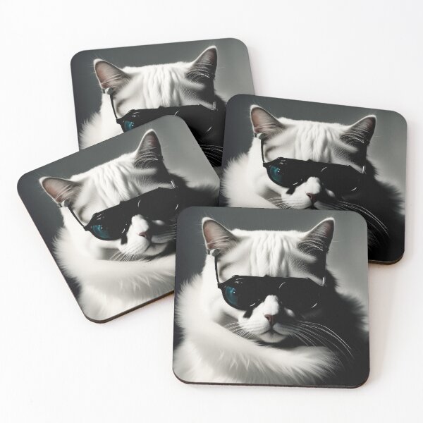 Item preview, Anthropomorphic Cat Collection - Domestic Shorthair #10 White Cat designed and sold by elektronen.