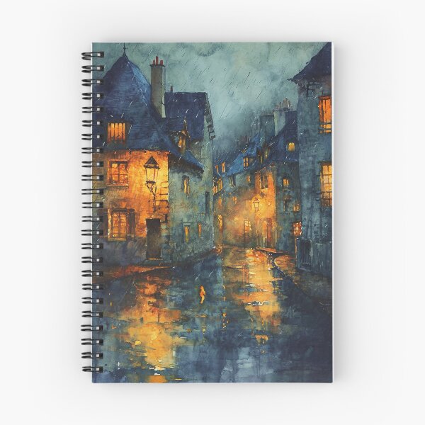 Item preview, Twilight Rain in Old French Village designed and sold by MichelTimeArt.