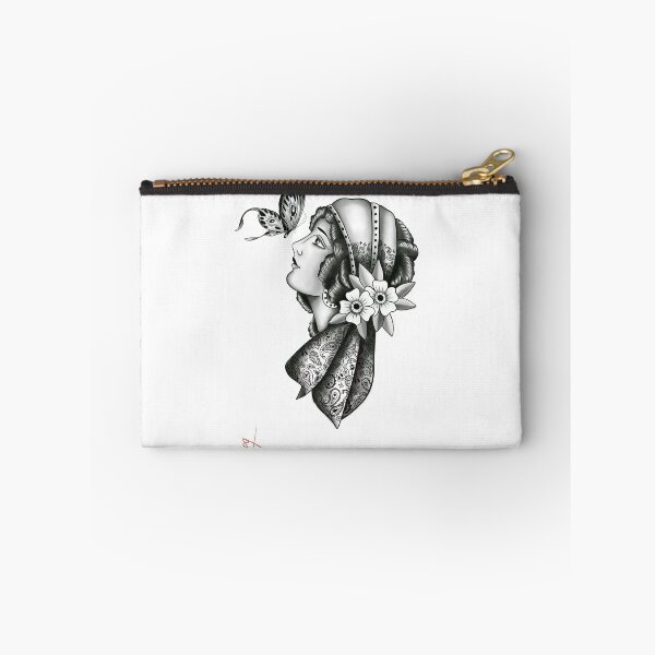 Item preview, Trad lady with a butterfly designed and sold by Liltattoos69.