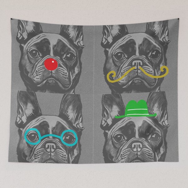 Item preview, French Bulldog - Funny collage designed and sold by TheRubberOnion.