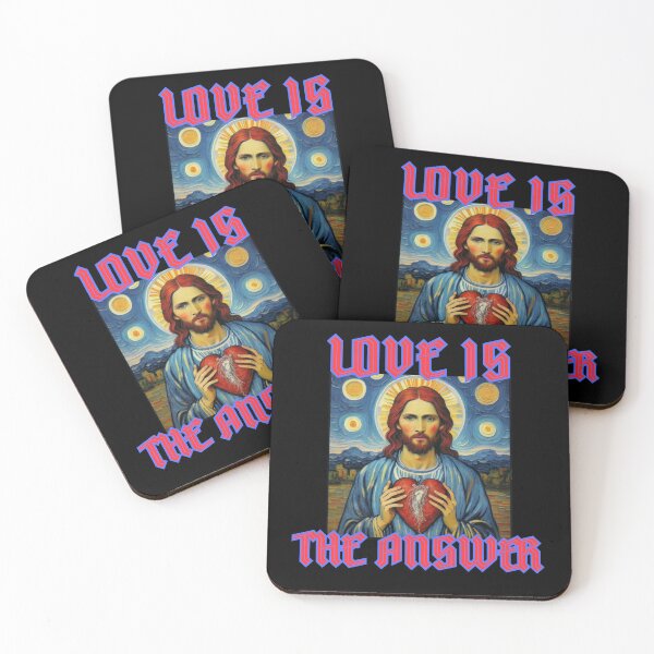 Item preview, Love in the answer say Jesus in van gogh style christian for valentines day gifts designed and sold by thankful-loco.