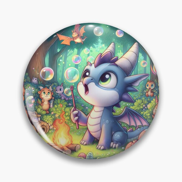 Item preview, Enchanted Dragon Frolic designed and sold by AI-Only Creations.