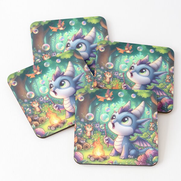 Item preview, Enchanted Dragon Frolic designed and sold by AI-Only Creations.