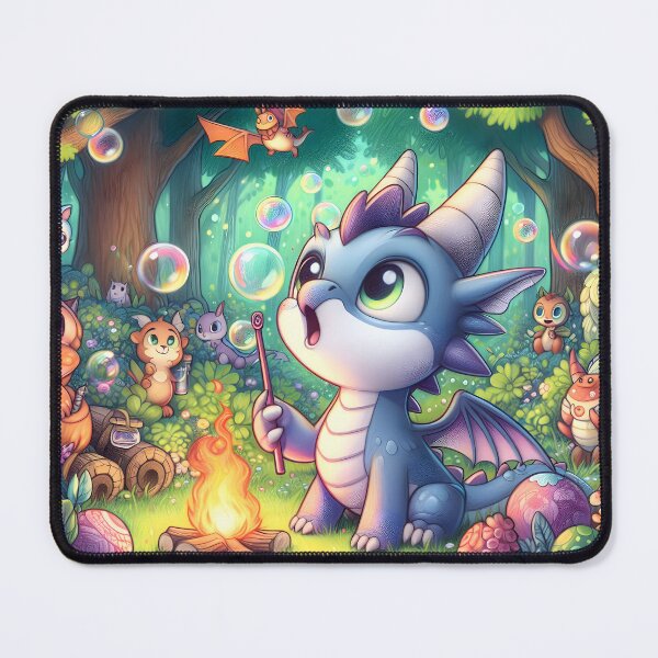 Item preview, Enchanted Dragon Frolic designed and sold by AI-Only Creations.