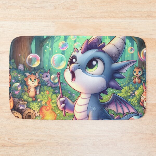 Item preview, Enchanted Dragon Frolic designed and sold by AI-Only Creations.