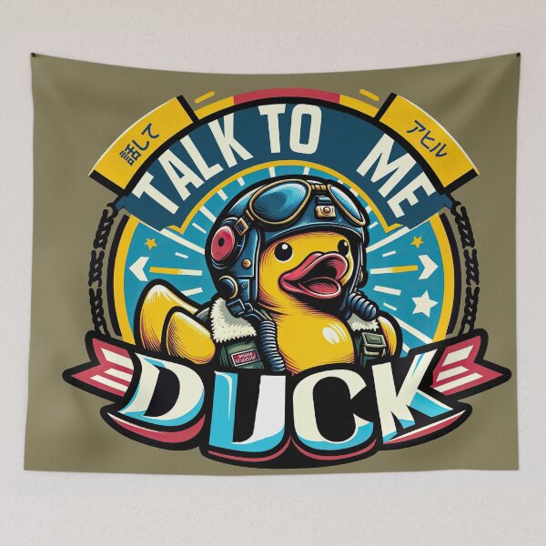 Item preview, Space Explorer Duck: Navigating the Code Cosmos designed and sold by TuringTacoTales.