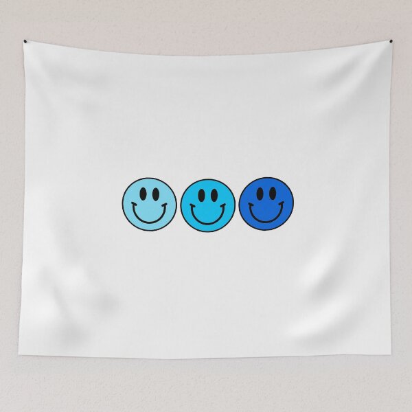 Item preview, Blue Monochrome Smiley designed and sold by michaelawells97.