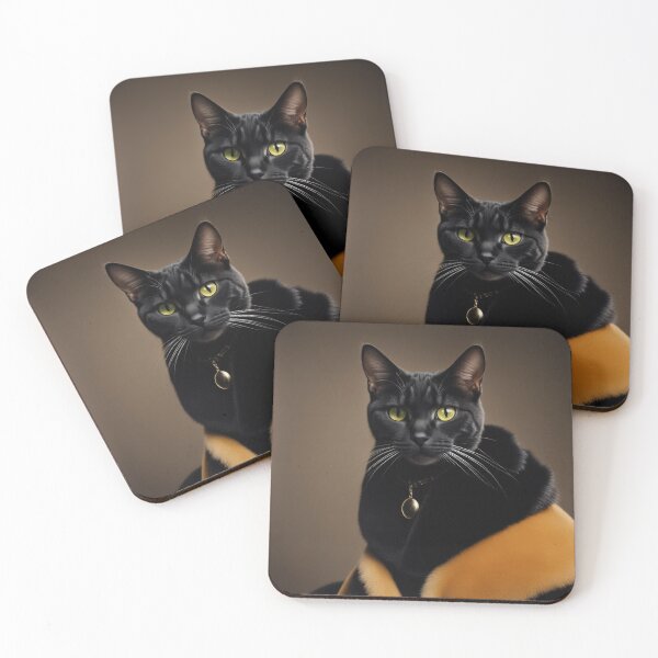 Item preview, Anthropomorphic Cat Collection - Domestic Shorthair #15 Black Cat designed and sold by elektronen.