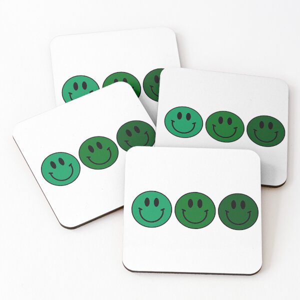 Item preview, Green Monochrome Smiley designed and sold by michaelawells97.