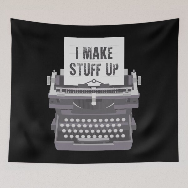 Item preview, i make stuff up | book reading shirt | bookish gifts | book lover t-shirt | book lover gift | gift for booknerd | book shirt | author shirt | writer gift designed and sold by Kreature Look.