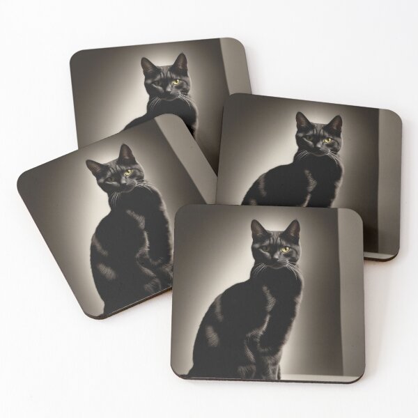 Item preview, Anthropomorphic Cat Collection - Domestic Shorthair #16 Black Cat designed and sold by elektronen.