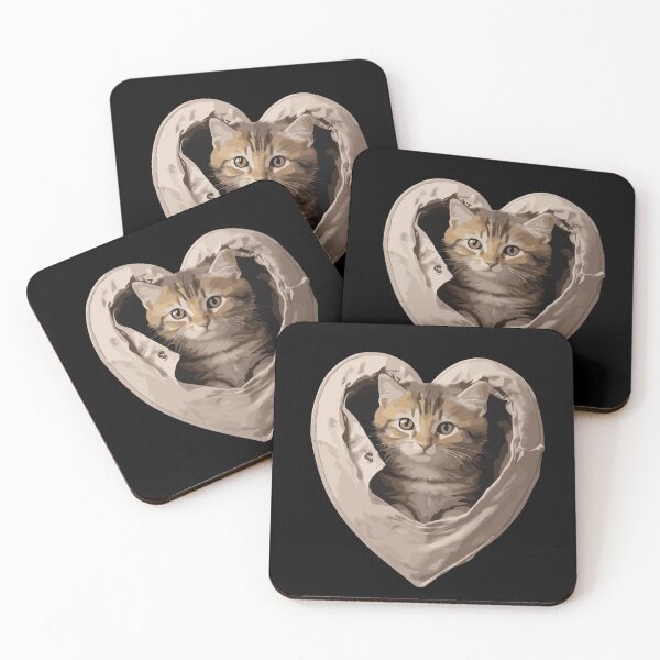 Item preview, Cat Heart Valentines Day designed and sold by Batiz.
