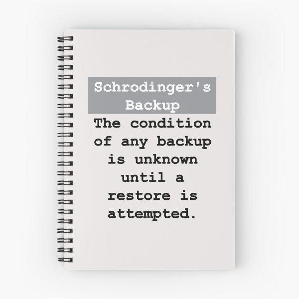 Item preview, Phrases Schrödinger backup  designed and sold by FanCollection.