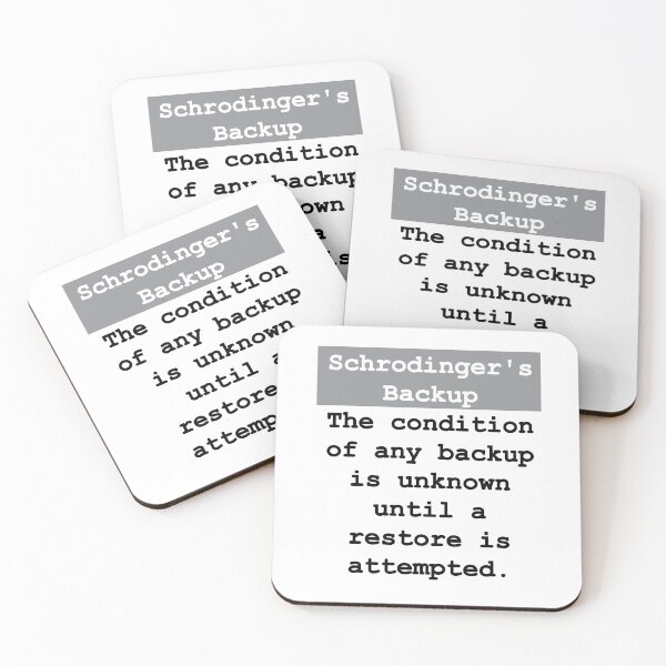 Item preview, Phrases Schrödinger backup  designed and sold by FanCollection.