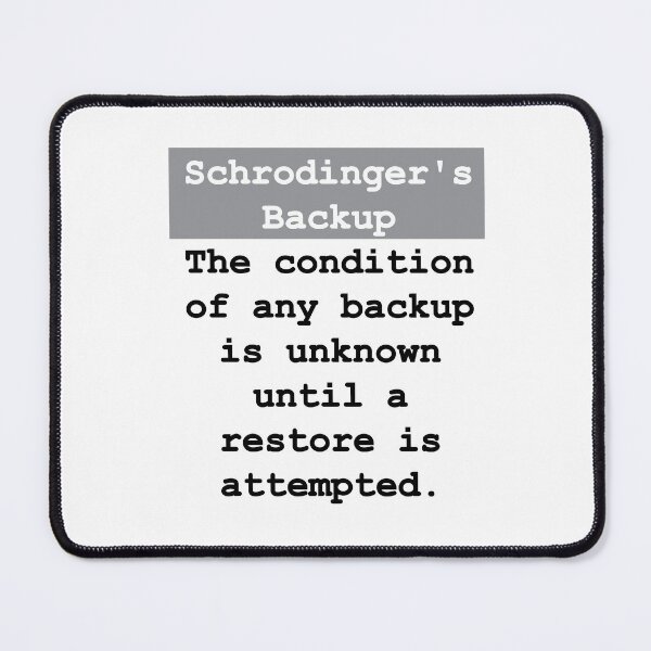 Item preview, Phrases Schrödinger backup  designed and sold by FanCollection.
