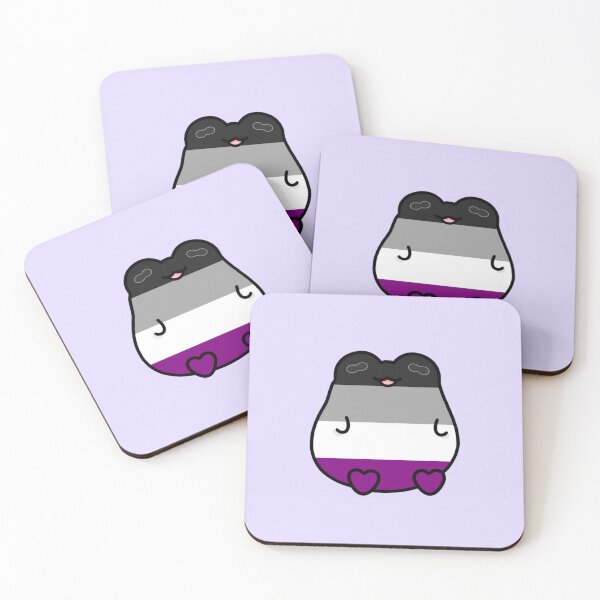 Item preview, Asexual Pride Frog designed and sold by Freckled Frog Studio.