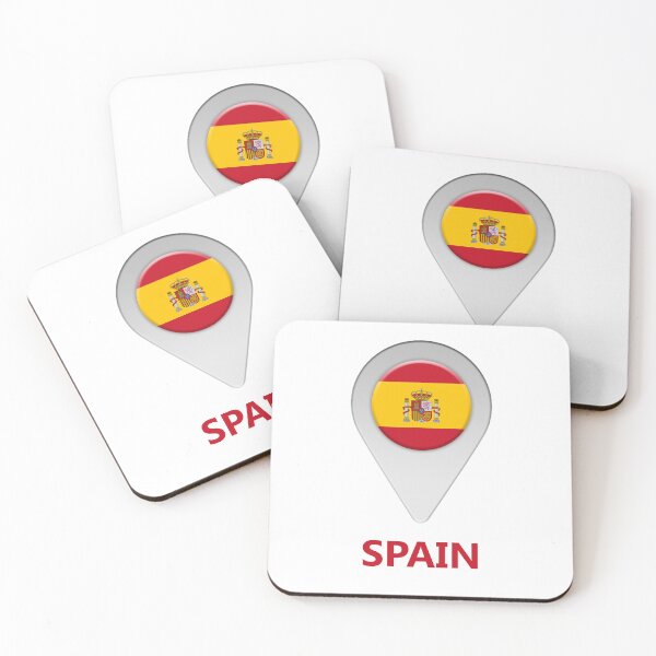 Item preview, Spain flag location icon designed and sold by Nick249.