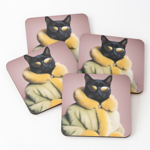 Item preview, Anthropomorphic Cat Collection - Domestic Shorthair #17 Black Cat designed and sold by elektronen.