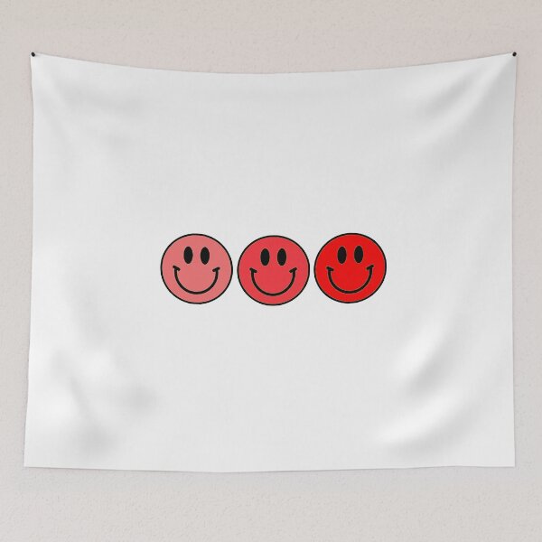 Item preview, Red Monochrome Smiley designed and sold by michaelawells97.