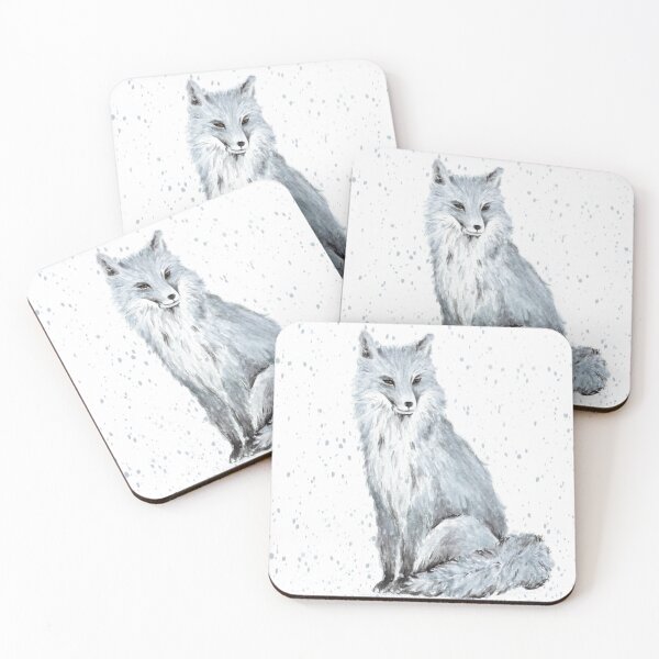 Item preview, Snowy Winter Fox designed and sold by HappyBlackbird.