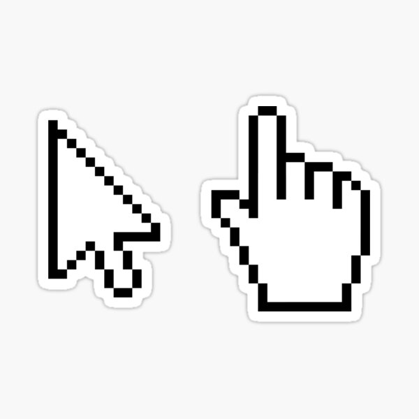 Item preview, Pixel Mouse Cursor and Hand Pointer designed and sold by CutePlanetEarth.