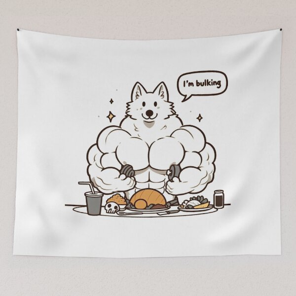 Item preview, Bulking Season Wolf designed and sold by LemuellTrends.