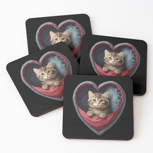 Item preview, Cat Heart Valentines Day designed and sold by Batiz.