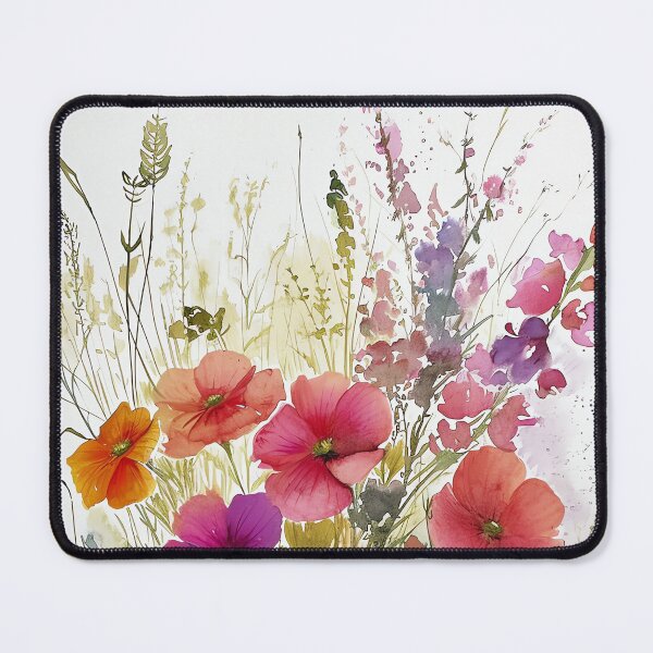 Item preview, Vibrant Spring Blossoms Series: Exquisite Verbena Watercolor Artwork - Floral Elegance for Home Styling & Office Decor designed and sold by Peek-Designs.