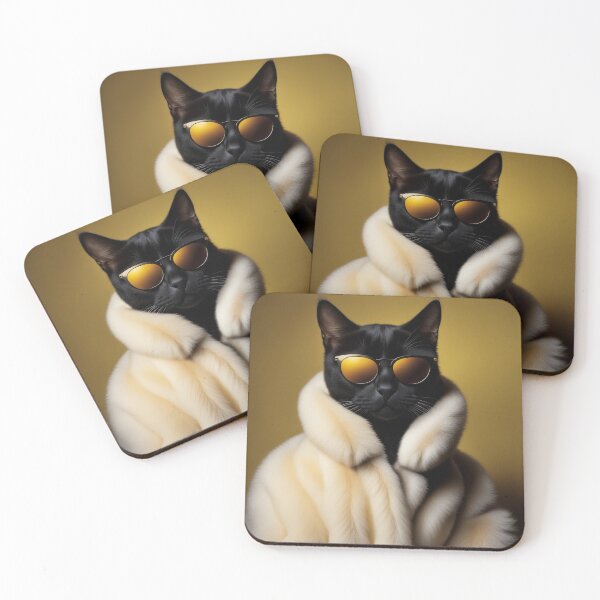 Item preview, Anthropomorphic Cat Collection - Domestic Shorthair #18 Black Cat designed and sold by elektronen.