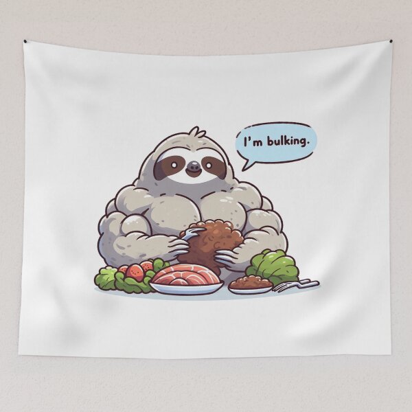 Item preview, Bulking Season Sloth designed and sold by LemuellTrends.