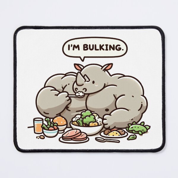 Item preview, Bulking Season Rhino designed and sold by LemuellTrends.