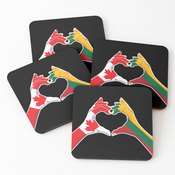 Item preview, Lithuania Lithuanian Canadian Canada Love Heart Peace designed and sold by FlagX.