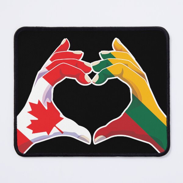 Item preview, Lithuania Lithuanian Canadian Canada Love Heart Peace designed and sold by FlagX.