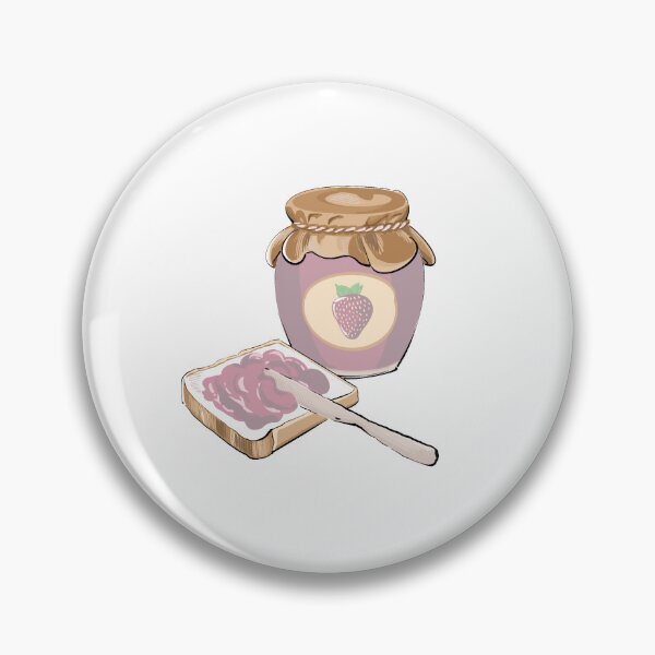 Item preview, Strawberry Jam & Toast. Hand-drawn Digital Art designed and sold by DigiPicStock.