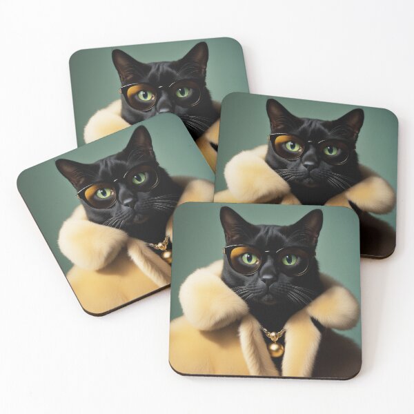 Item preview, Anthropomorphic Cat Collection - Domestic Shorthair #20 Black Cat designed and sold by elektronen.