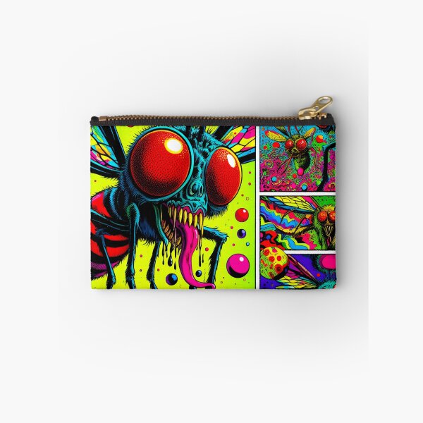 Item preview, Trippy Horrifying Psychedelic Fly Monsters designed and sold by AIPixelMaster.