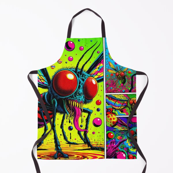 Item preview, Trippy Horrifying Psychedelic Fly Monsters designed and sold by AIPixelMaster.