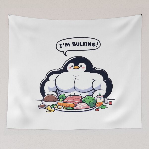 Item preview, Bulking Season Penguin designed and sold by LemuellTrends.