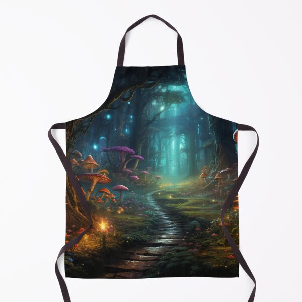 Item preview, Bioluminescent Mushroom Forest: Illuminated Glowing Woodland Path designed and sold by Fantasy Masterpiece.