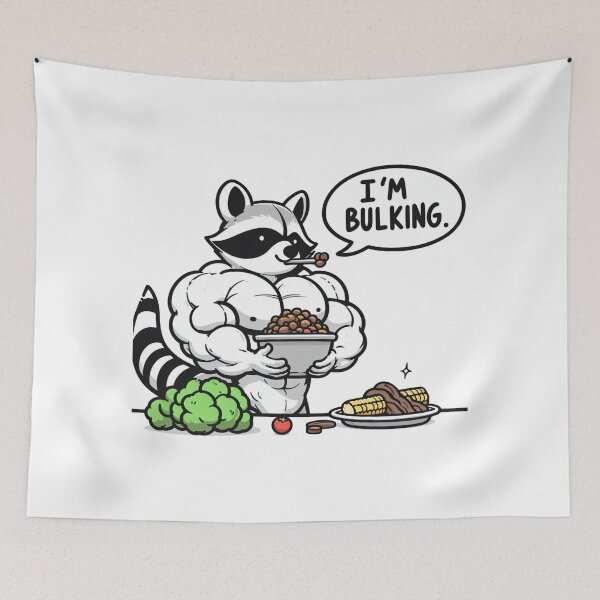 Item preview, Bulking Season Raccoon designed and sold by LemuellTrends.