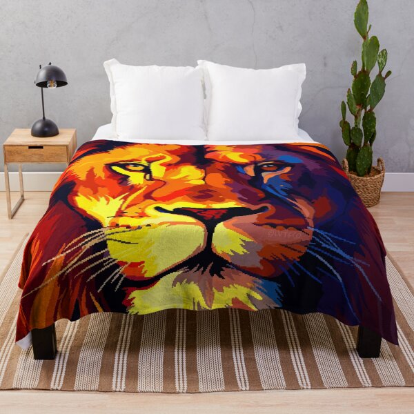 Item preview, Powerful Lion Retro Pixel Art Africa Aesthetic designed and sold by LVTFCOarts.