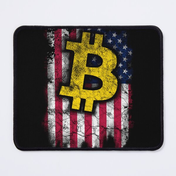 Item preview, Bitcoin Washed Vintage American Flag Design designed and sold by vendorasbox.