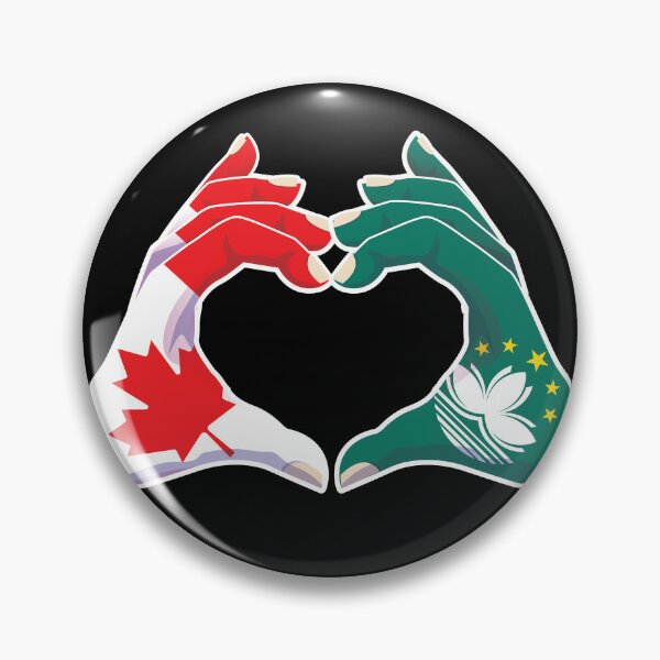 Item preview, Macao Macanese Canadian Canada Love Heart Peace designed and sold by FlagX.